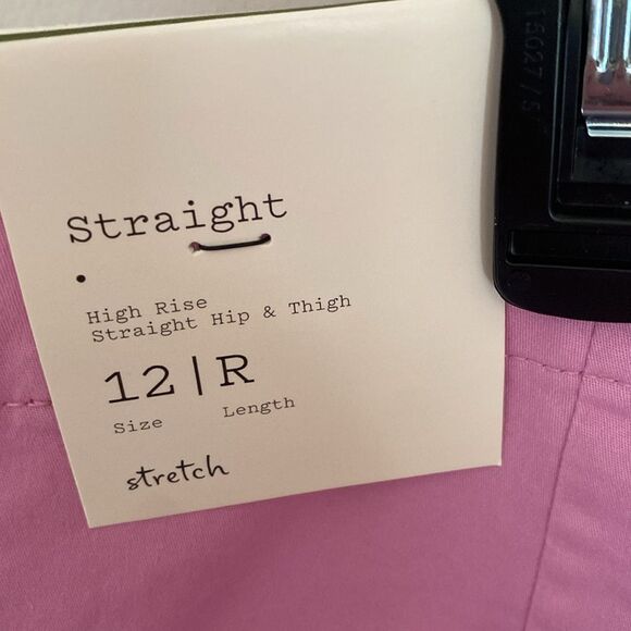 A New Day Pink Pants. Size 12R. High Rise, Straight NWT - Picture 5 of 5